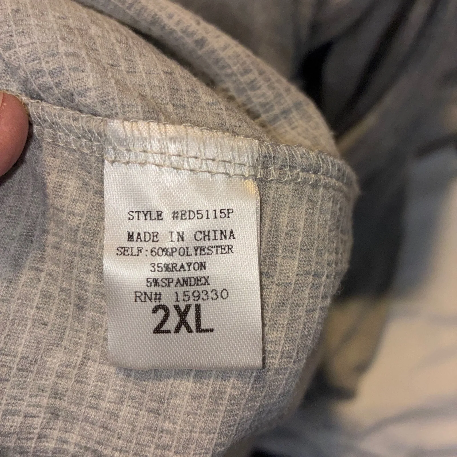 Heyson Tiered Mini Dress Long Sleeve Casual Tie Back Gray - Image 3