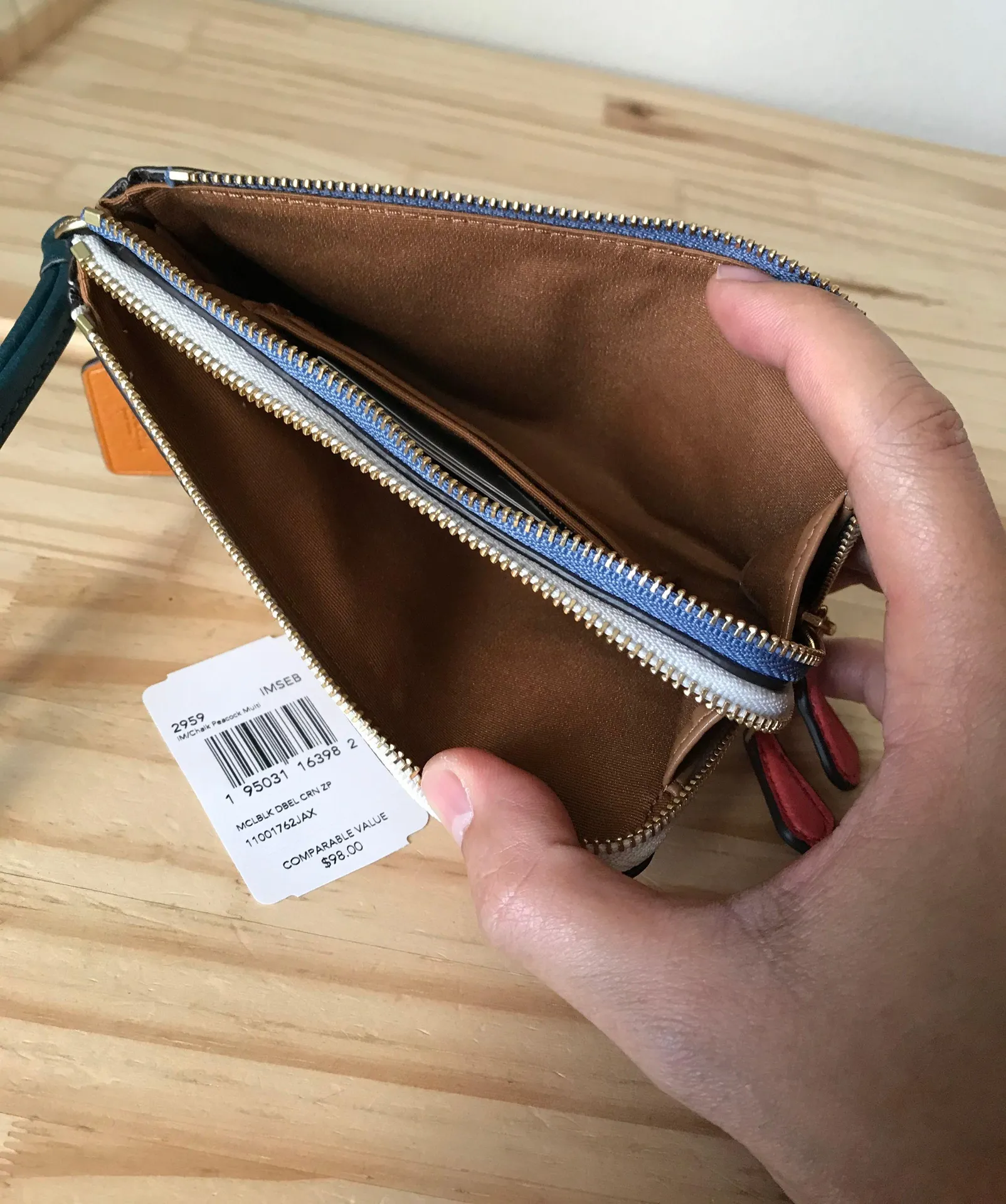 Coach Double Zip Wristlet - Image 6