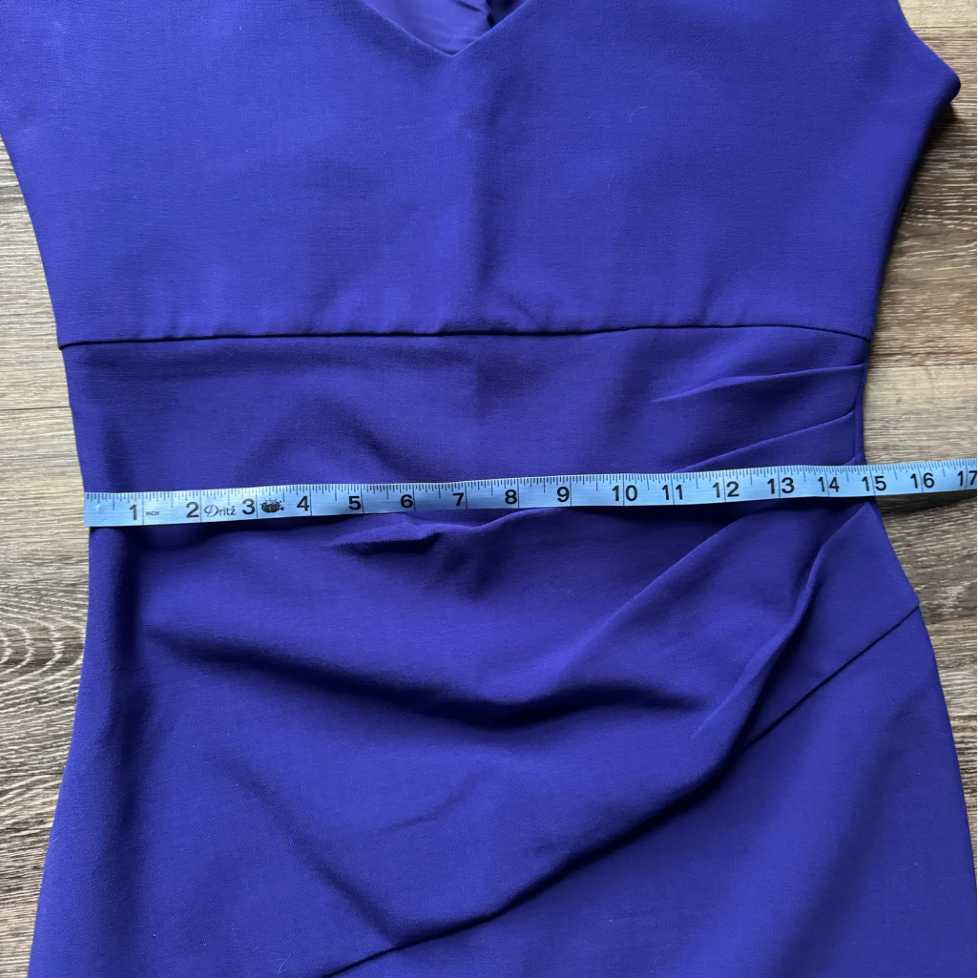 Diane Von Furstenburg Bevin Blue Mini Dress L - Image 7