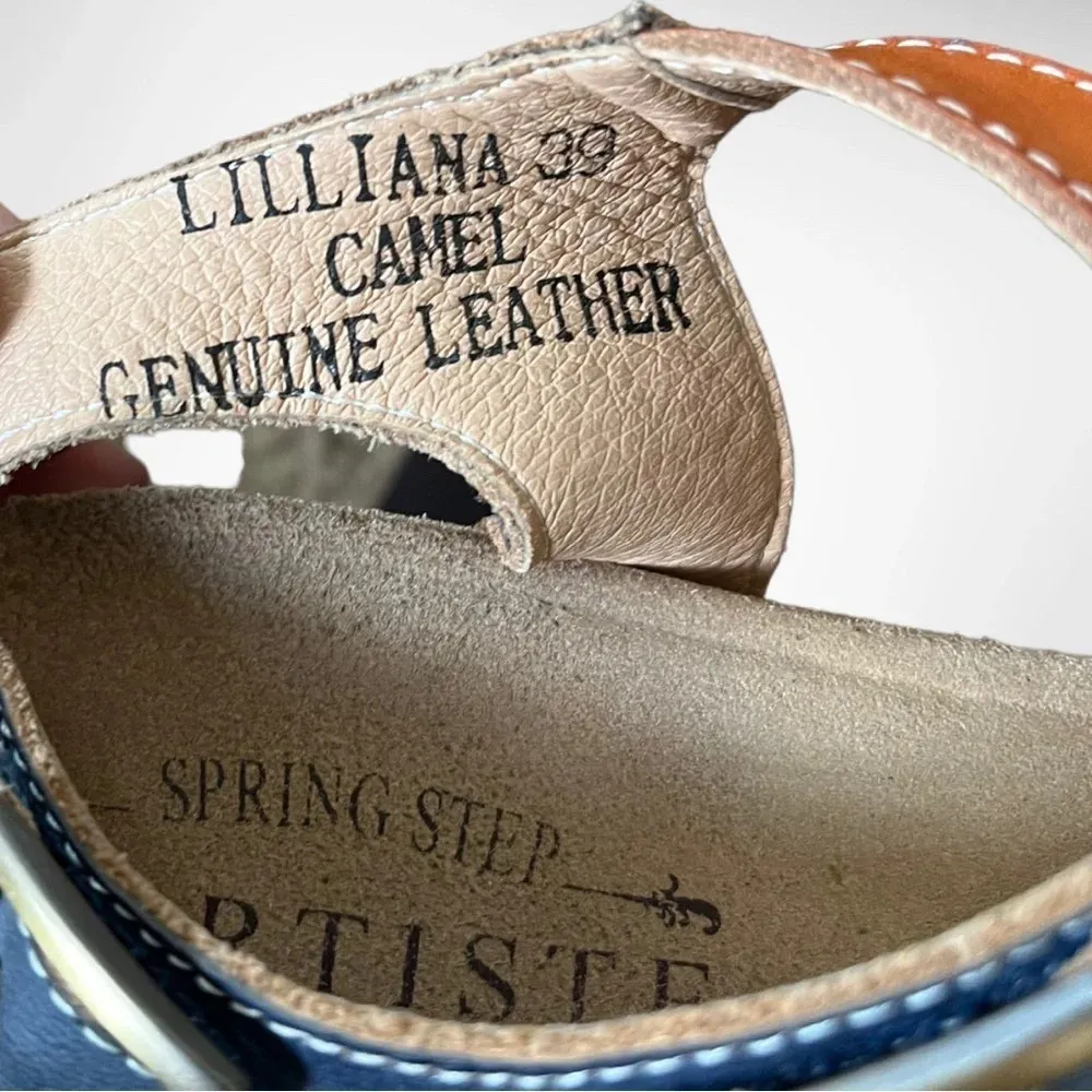 L'ARTISTE BY SPRING‎ STEP Women's Lillana Leather Sandals 8.5 | GUC - Image 9