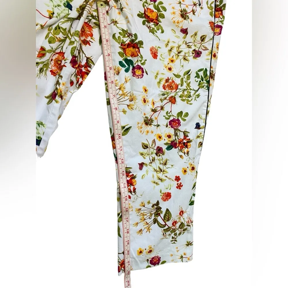 Disney Alice Through The Looking Glass Designer Collection Floral Cropped Pants - Image 5