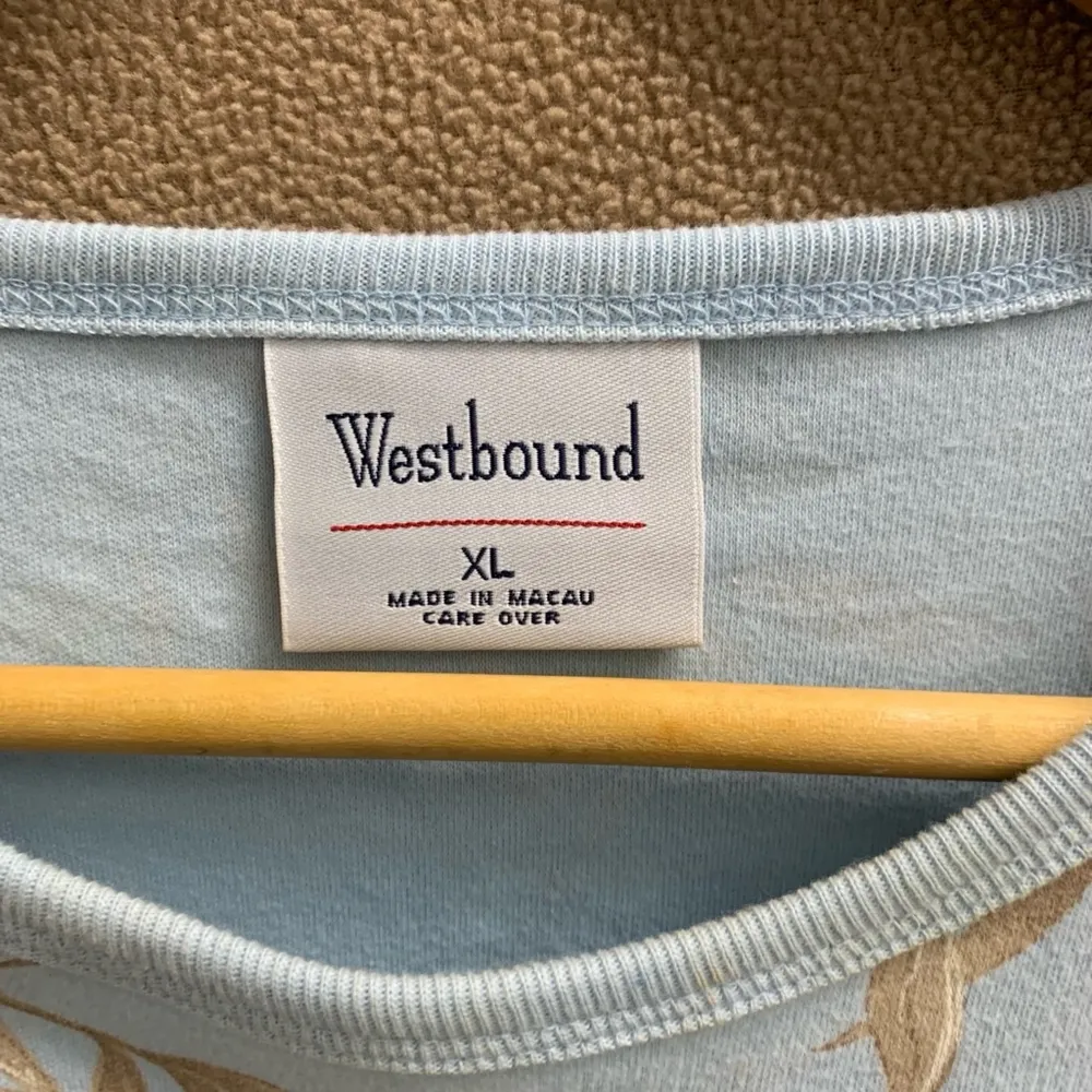 B18-Women's Westbound Top Set XL Light Blue Beige Y2K vintage VTG - Image 5