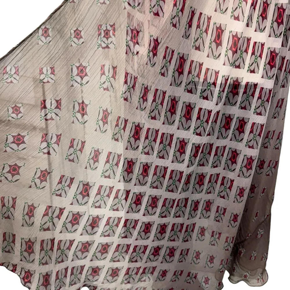 Soft Surroundings Petite PM/PL Boho Duster Open Vest Long Semi-Sheer Sleeveless - Image 3