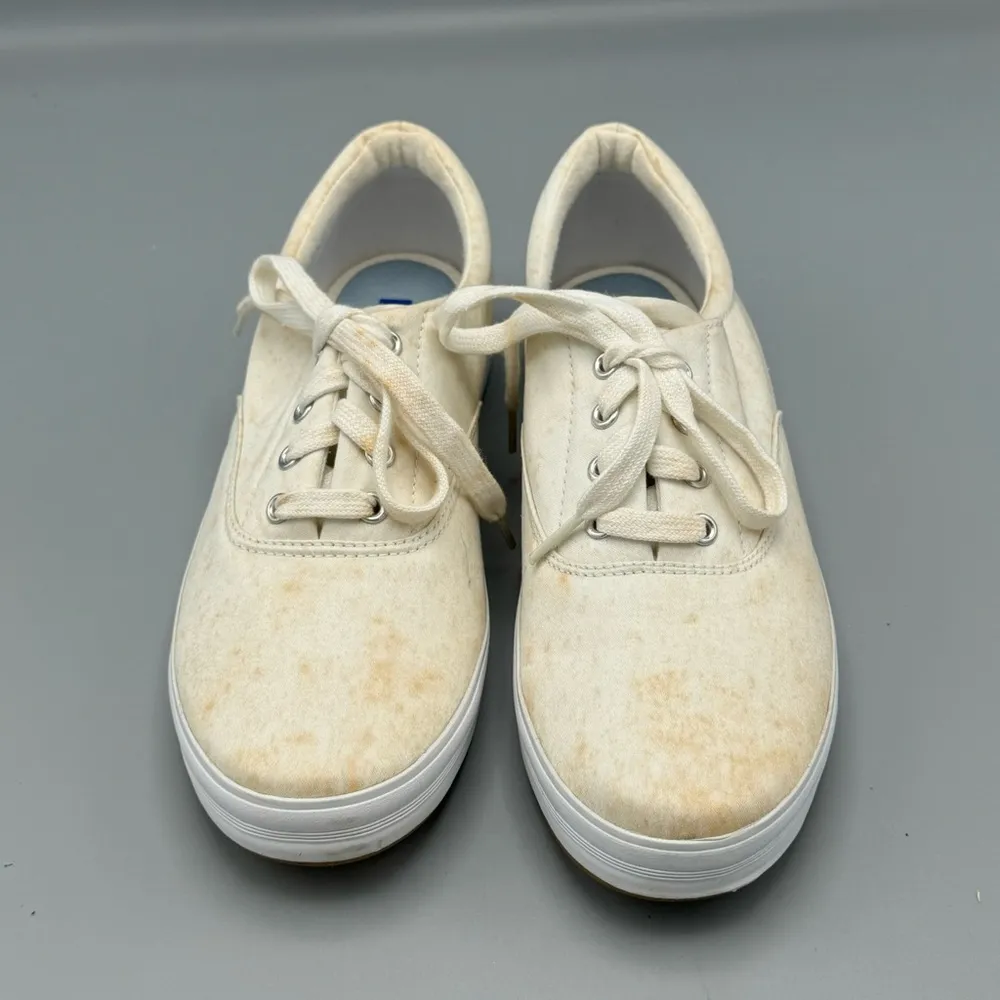 Keds Andie White CVO (Now Disstressed/Grudge/Spotted) Womens Sneakers Size 8.5 M - Image 6