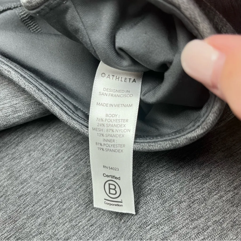 Athleta‎ Womens Match Point Skort Size XS Heathered Gray Stretch Athletic *FLAW - Image 5