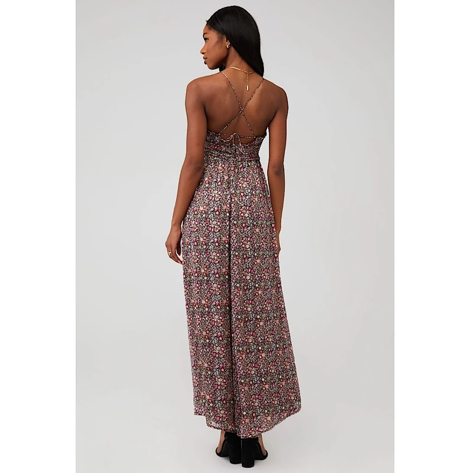 NEW For Love & Lemons Joelle Floral Maxi Dress M - Image 2