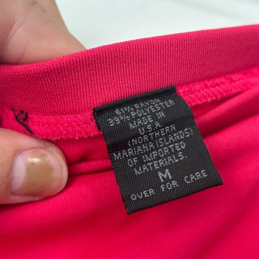 Express‎ World Brand Y2K Straight Skirt Thigh High Slit Coral Medium - Image 3