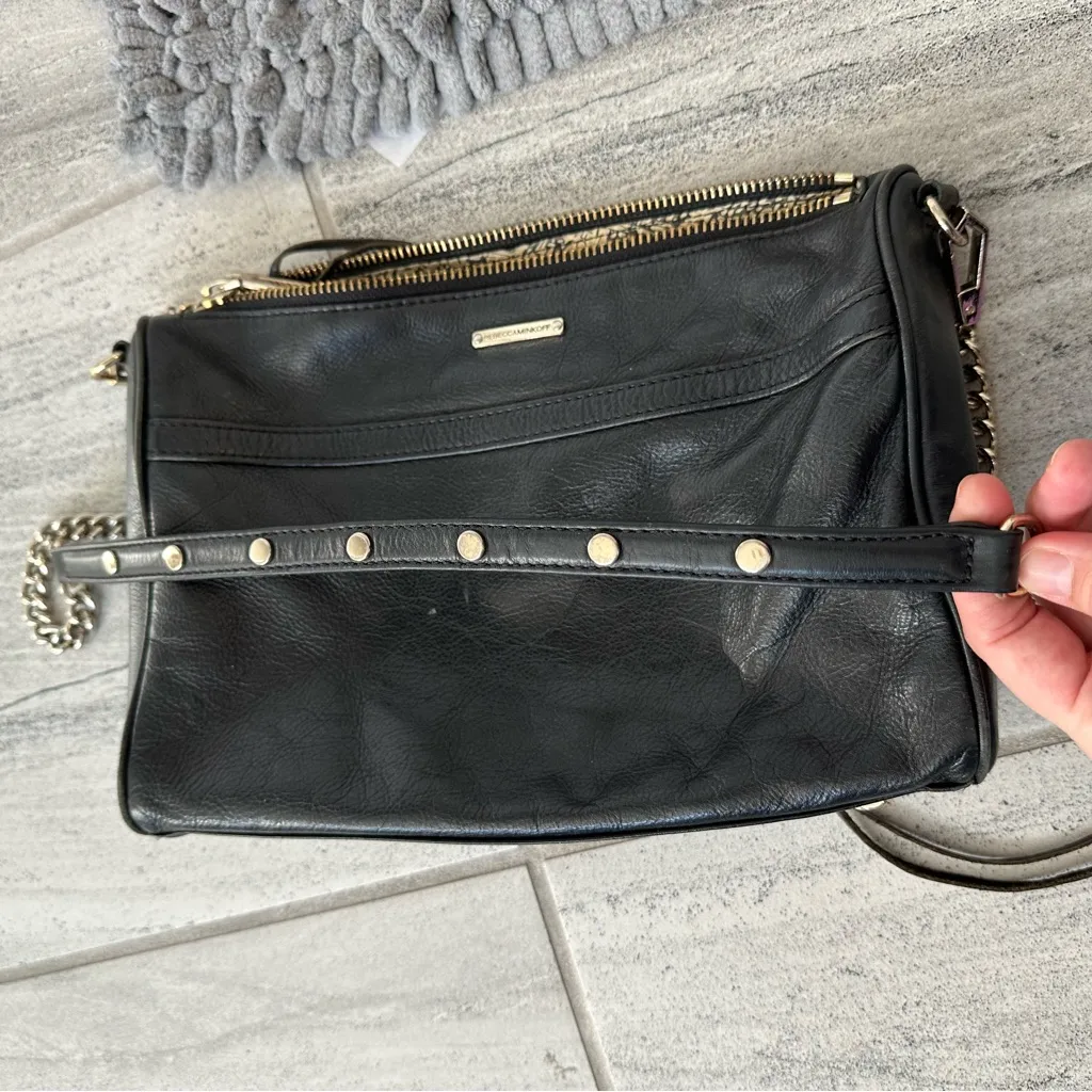 Rebecca Minkoff M.A.C. black leather bag - Image 9