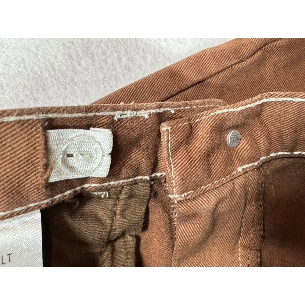John Galt Brandy Melville High Rise Y2K Brown Carpenter Jeans Women's Small S - Image 6