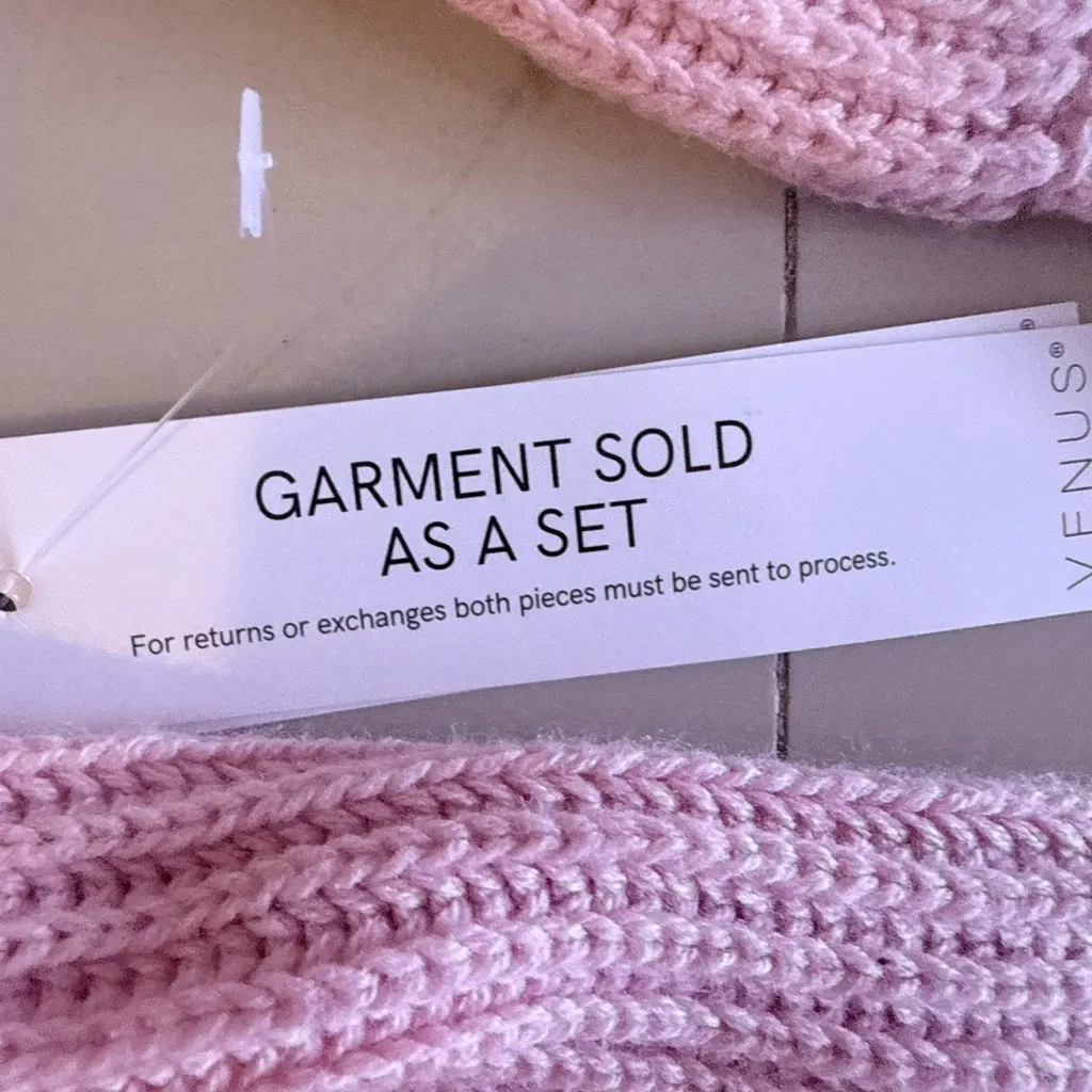 VENUS Soft Pink Long Knit Cardigan. - Image 10