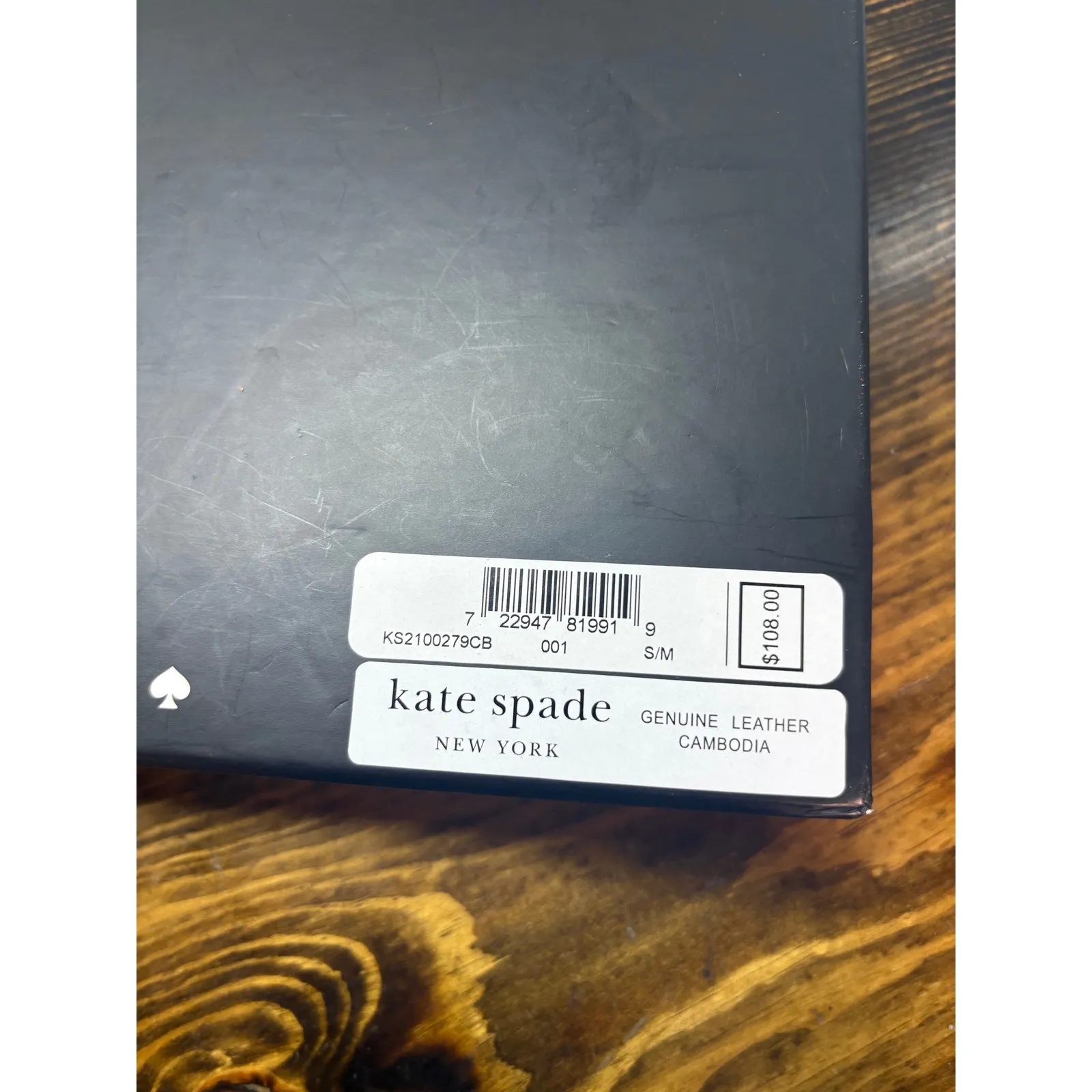 Kate Spade Black Genuin Leather Adjustable Belt Bag Size S/M - Image 4