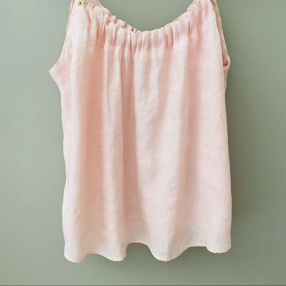 Floreat by Anthro. Flowy Tank Top Blouse Pink Sz XS - Image 3