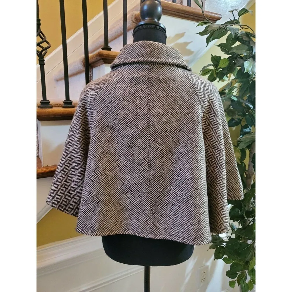 ANA A New Approach Cape Button Up Coat Sz M - Image 5