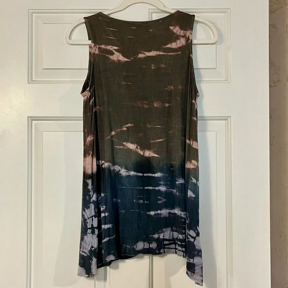 NWT Yak & Yeti Tye Dye Ombre Tank Small Blue - Image 3