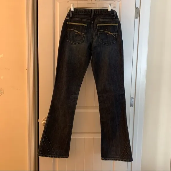 CRUEL GIRL Allison Low & Lean Juniors Dark Wash Bootcut Denim Low Rise Jean 3L # - Image 12