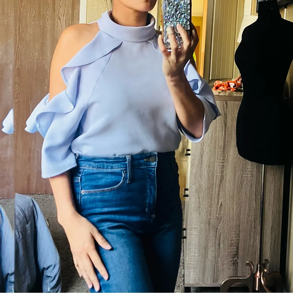 Topshop off the shoulder blouse - Image 4