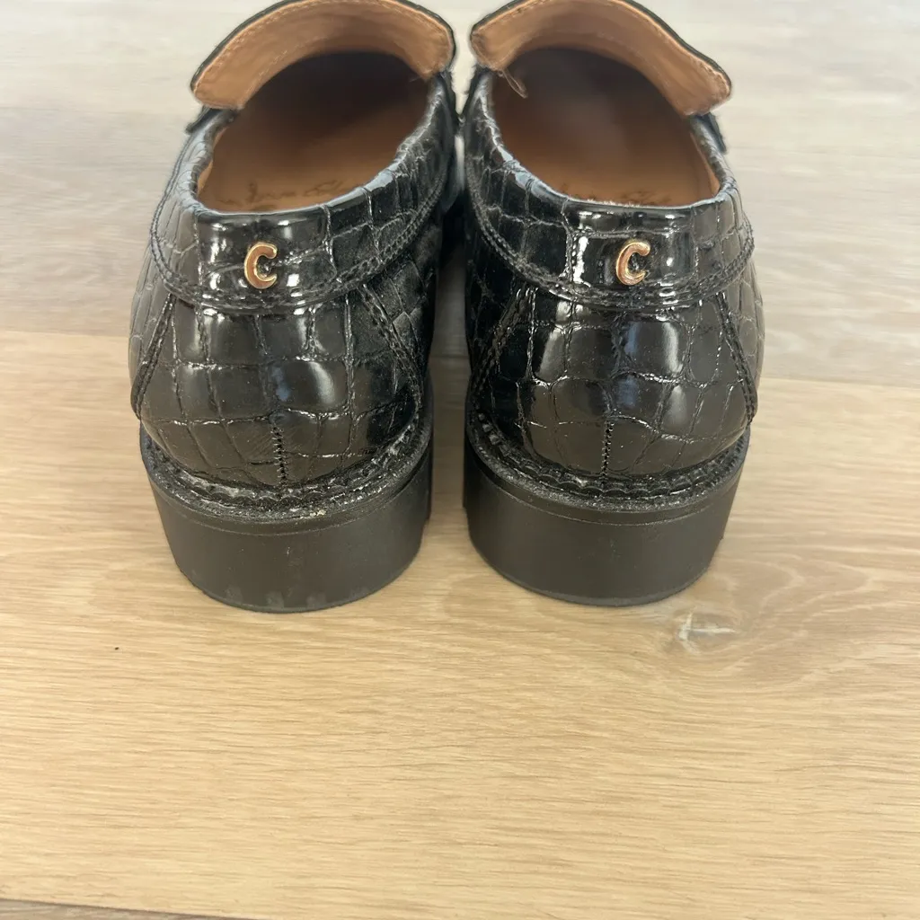 Circus by Sam Edelman Black Croc Platform Loafers – Size 9 - Image 6
