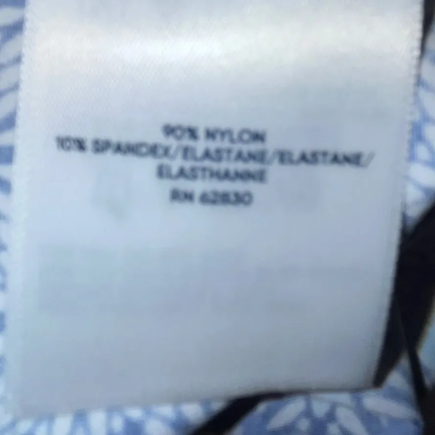 Lands End Floral Print Quarter Zip Long Sleeve‎ Mock Neck Top XS - Image 6