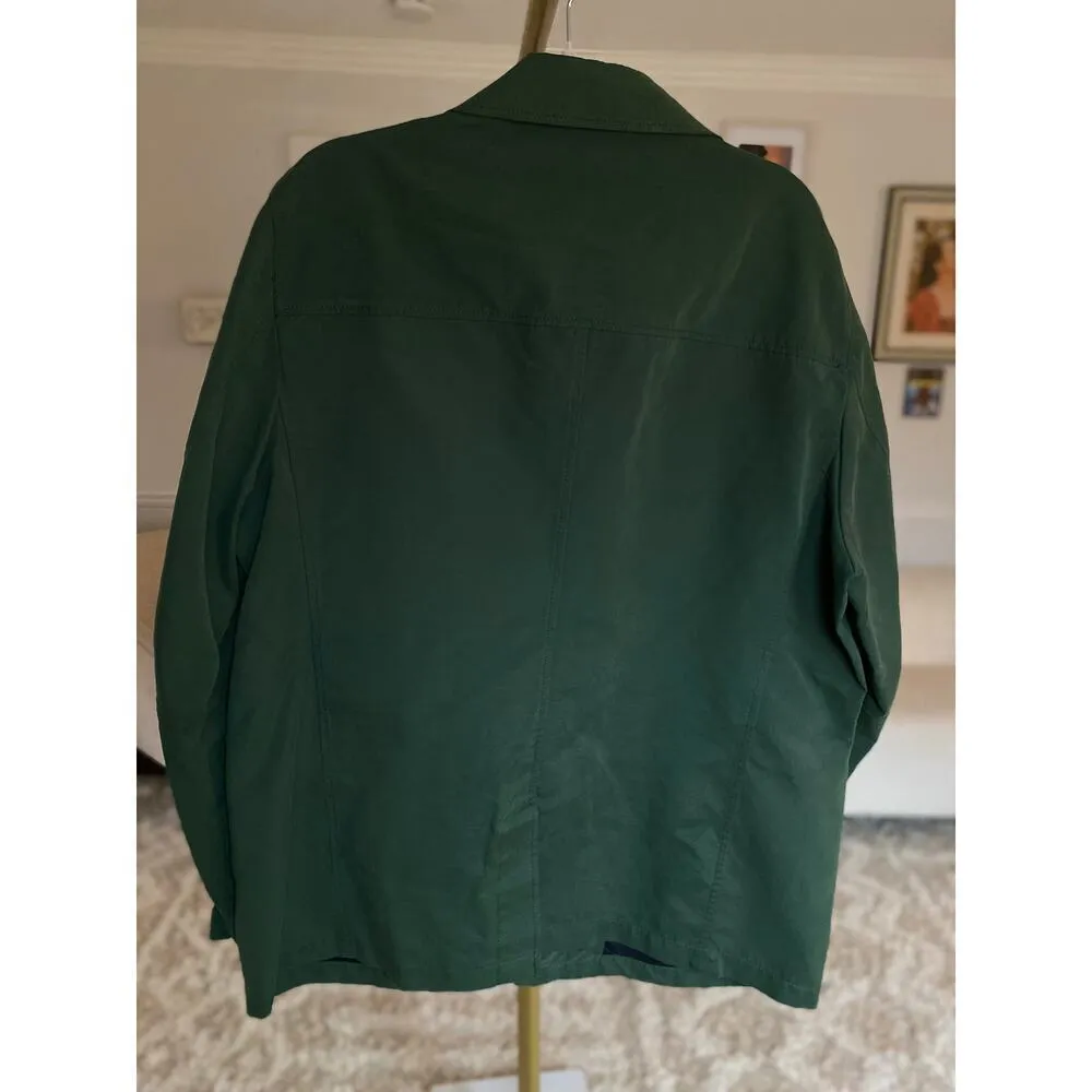 Westbury Green Trench Coat Parisian Academia Downtown Scandi Boho Buttery Soft Size XL - Image 2