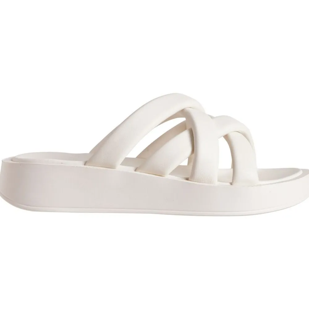 Vintage Havana Size 11 Day Dream Puff Criss Cross Platform Sandal Slip On - Image 4