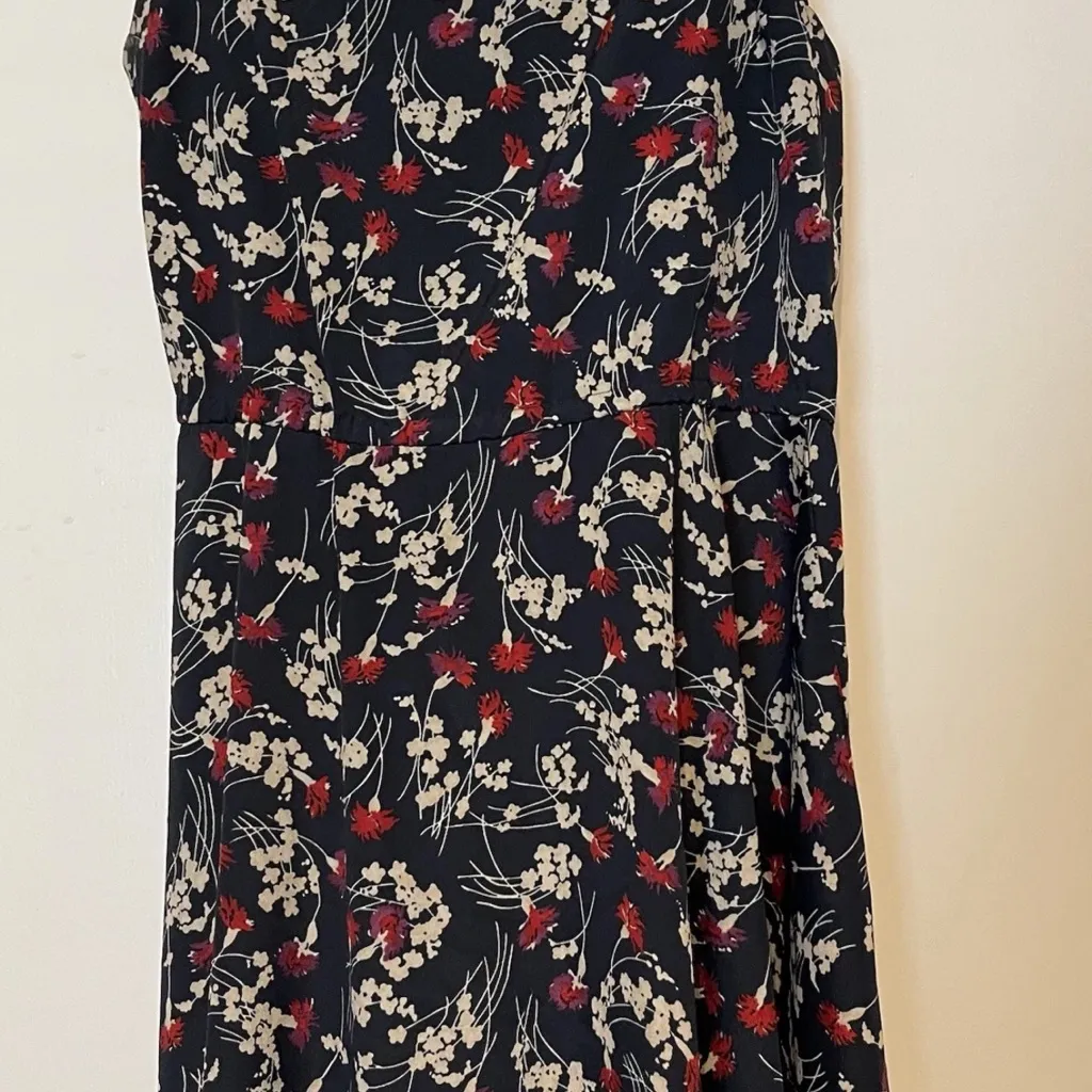 Urban Outfitters Reformed Size Large Dark Floral Strappy Flowy Midi Dress Black - Image 2