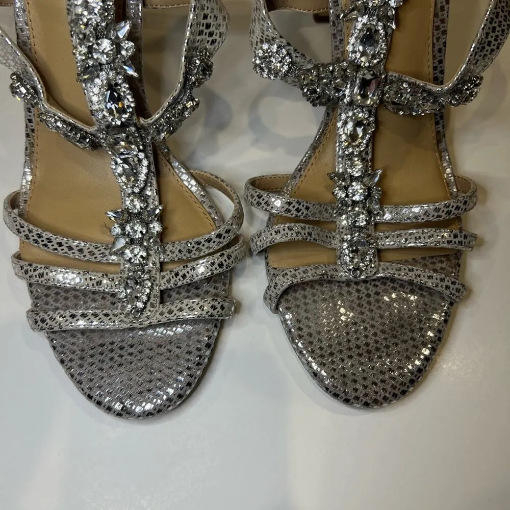 Antonio Melani Women's Rhinestone Strappy Heels Size 9.5 - Image 2