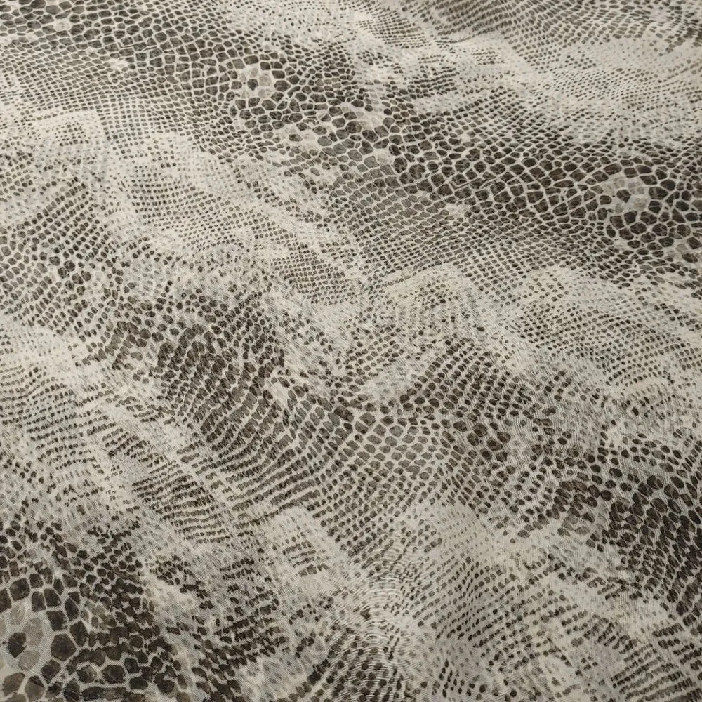 Leopard Print Infinity Scarf By The Limited 100% Polyester Neutral Tones Lightwe - Image 6