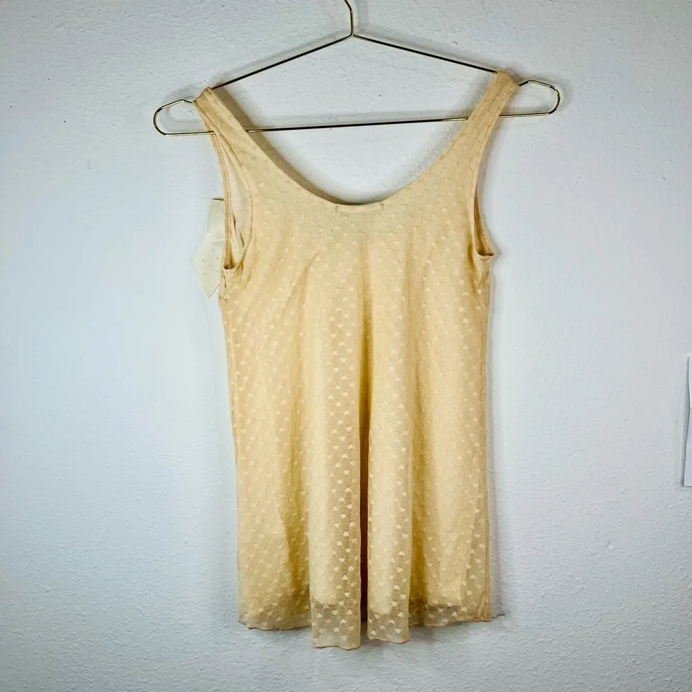 Julie’s Closet Women’s Small Cream Sleeveless Tank Top Bow Accent Polka Dot - Image 6