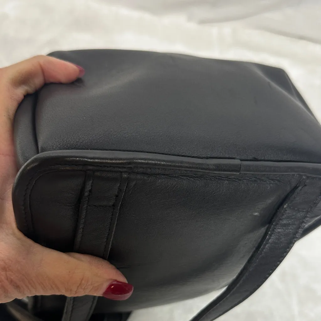 Coach Mini Leather Backpack Glove Tan Turn Lock Vintage Brass hardware - Image 14