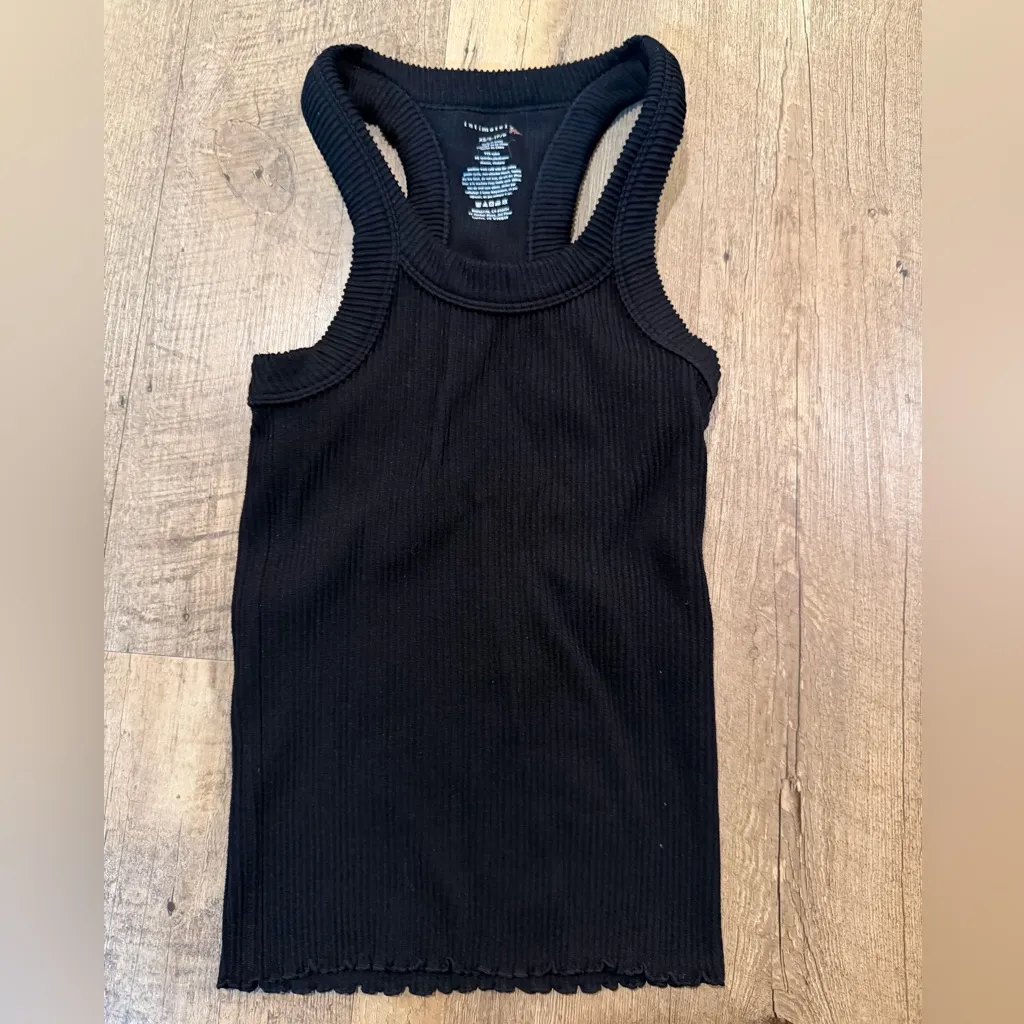 Free People Ribbed Seamless Tank Black XS/S - Image 3