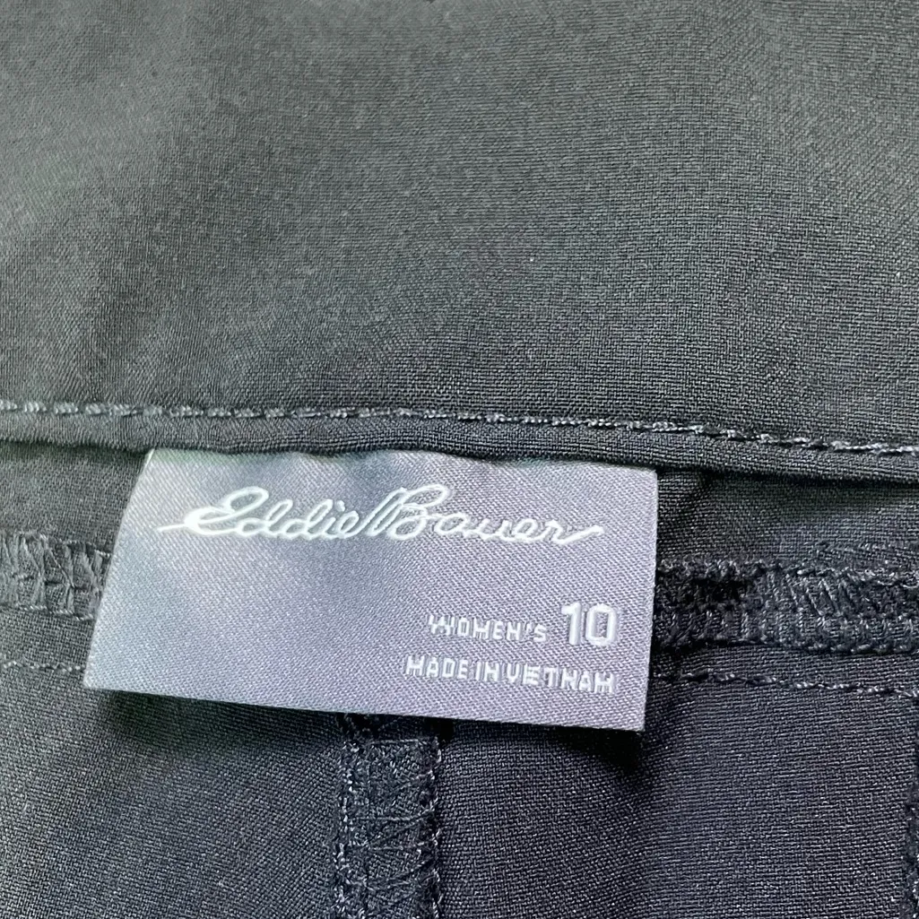 Eddie Bauer Pants Womens 10 Black Convertible Zip Off Hiking Outdoor Sport - Image 6