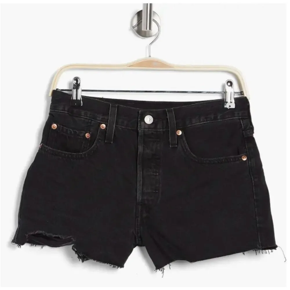 ✨LEVIS 501 Original Cutoff Black Sz 28 Shorts✨ - Image 4