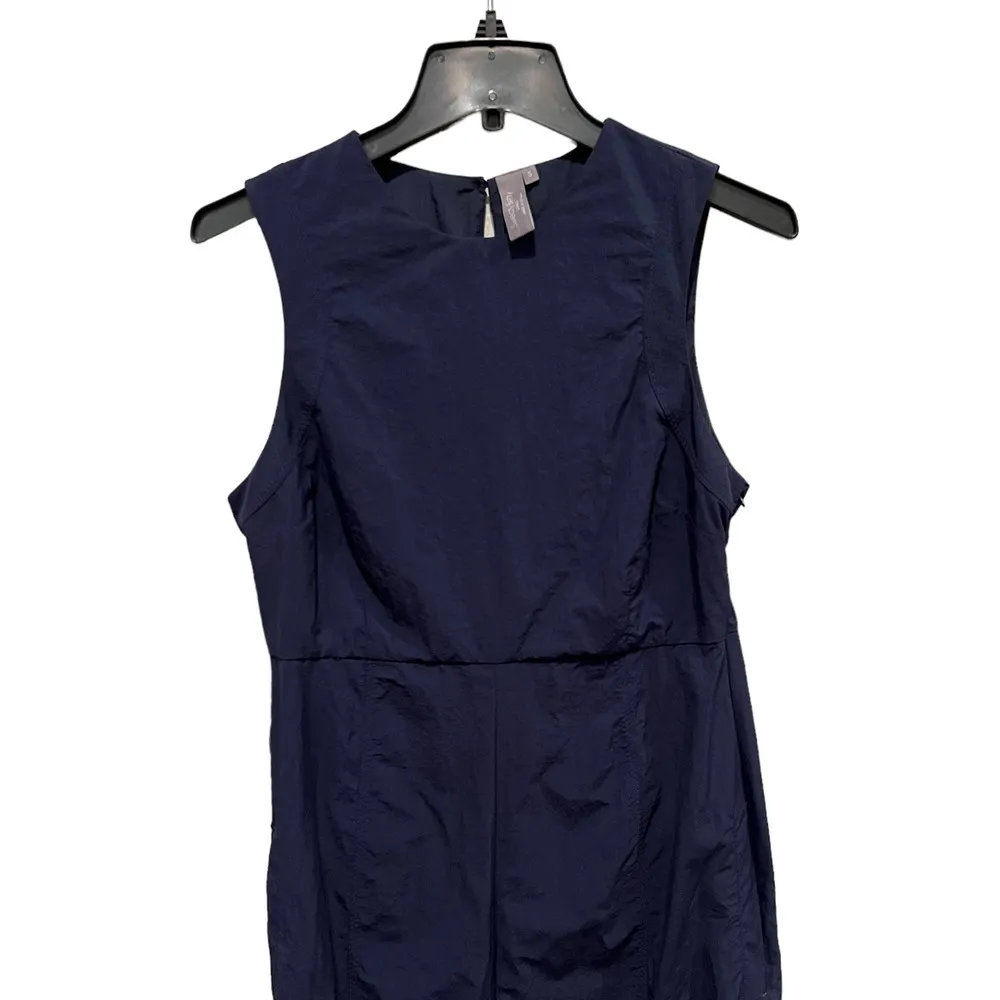 SWEATY BETTY Air Flow Wide Leg Jumpsuit In Navy Blue (S) - Image 4