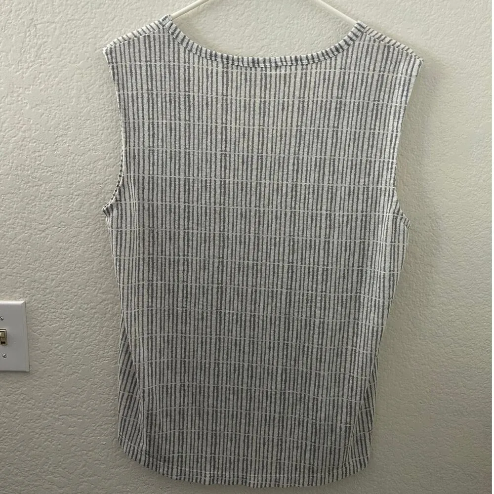 Athleta Breezy Tank Top Muscle Scoop Neck Cobblestone Gray Women Size Medium - Image 6