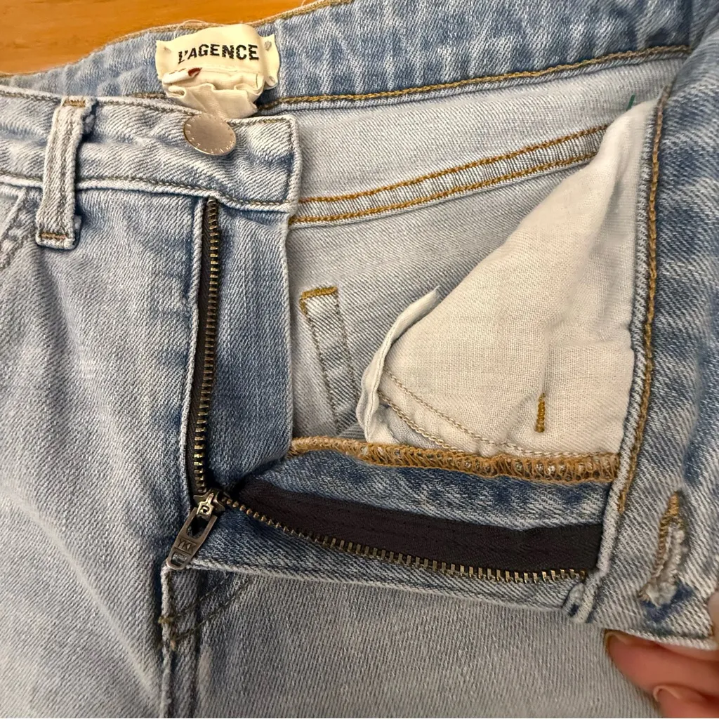 L'AGENCE High Line High Rise Skinny Jeans in Classic Brasie Distressed Size 25 - Image 8