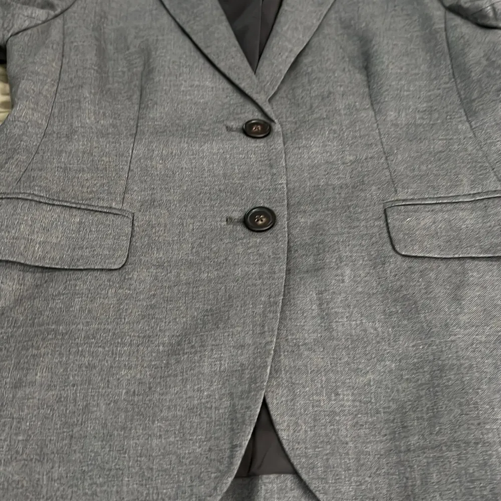 JCrew Two Button Blazer Super 120s Wool Heather Flannel Size 4 - Image 6