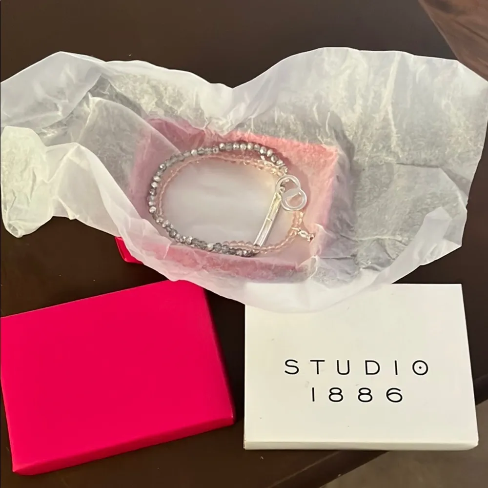 NEW Avon Silver and Pink Charm Bracelets - Image 7