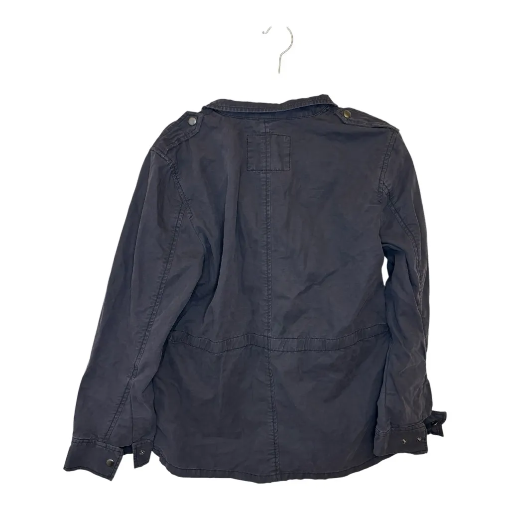 GAP Moonless Gray Sequin Utility Jacket | Beaded Cargo Military Coat Small NWT - Image 2