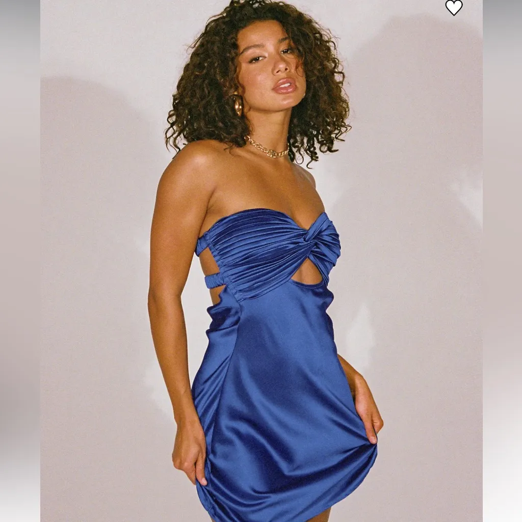 Princess Polly - Shellie Mini Dress Blue - Image 4