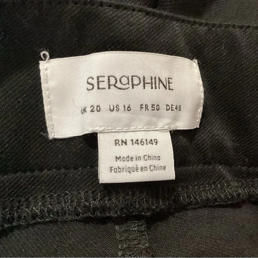 Seraphine Over The Bump Maternity Pants Size 16 Black - Image 4
