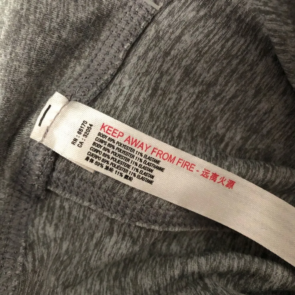 Free People FP Movement Gray High Waist Cut Out Crop Leggings NEW - Image 4