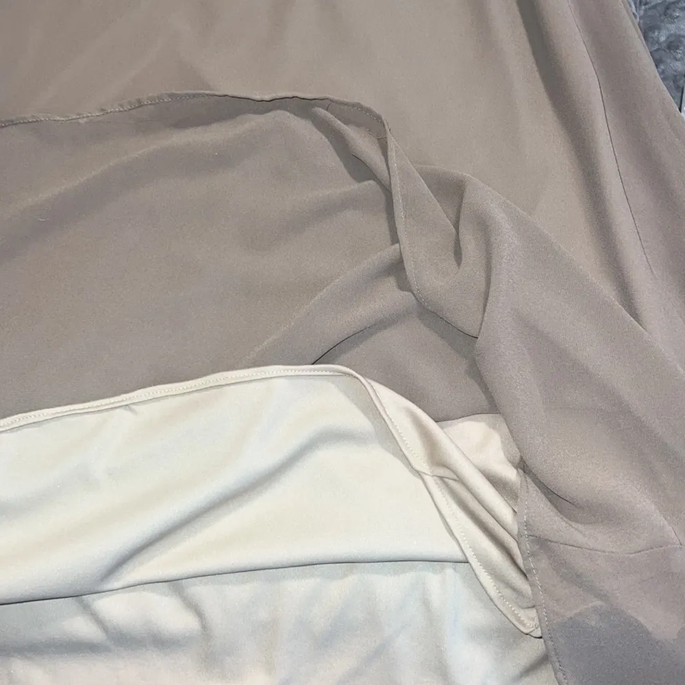 Show Me Your MuMu XXS hacienda maxi dress ruffle top dune color chiffon wedding - Image 9