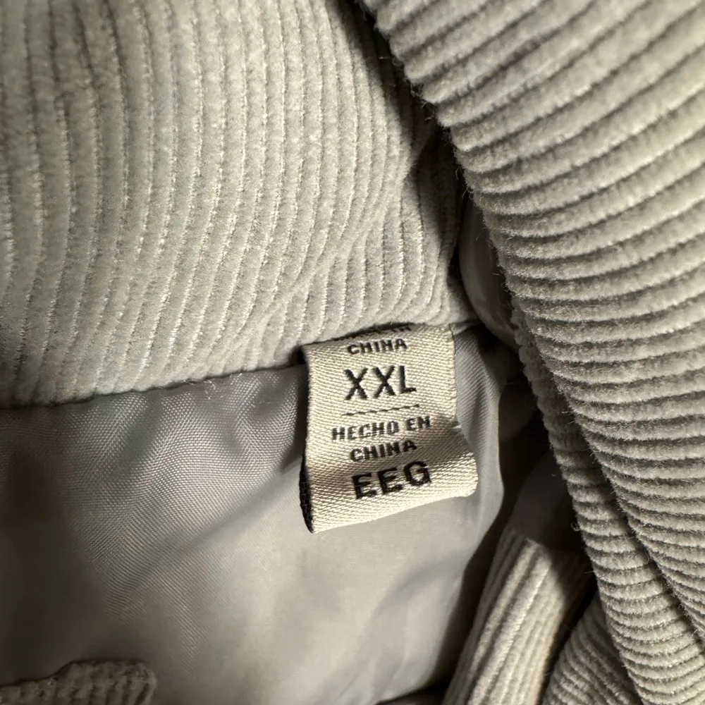 Levis Womens Corduroy Puffer Jacket Collared Winter Fall Full Zip Plus Size XXL - Image 4