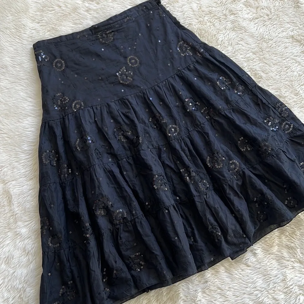 Goth Fairy Sequin Skirt Black Size undefined - Image 6