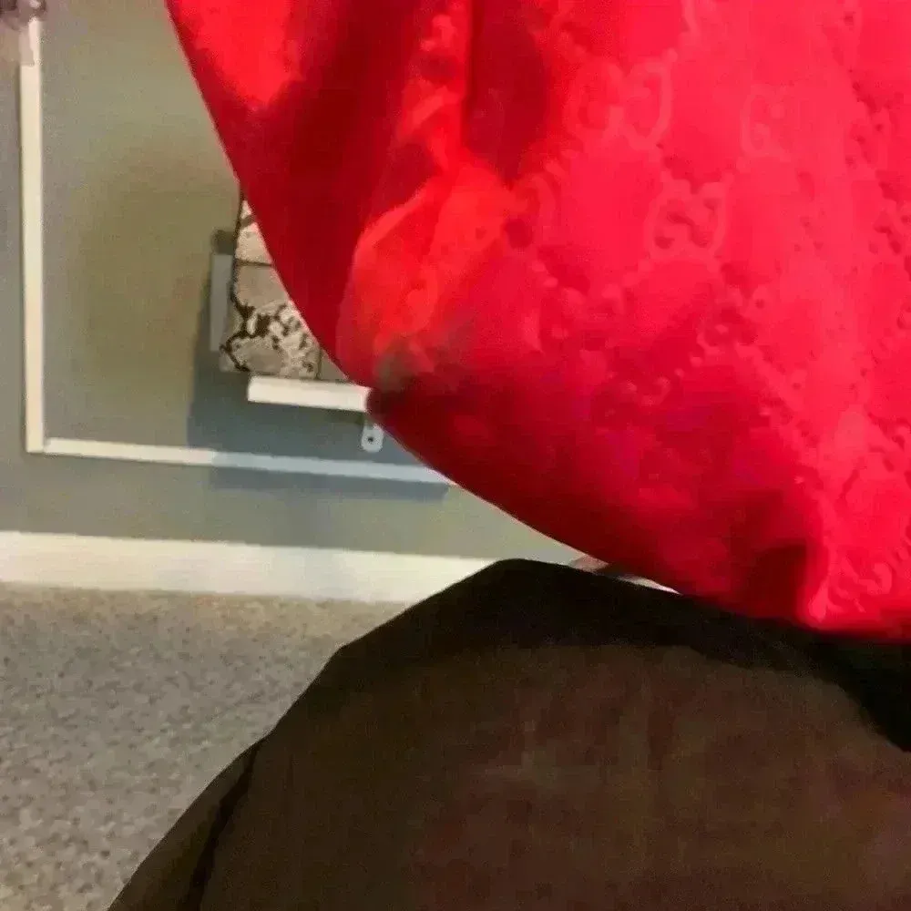 GUCCI GG pattern Large tote Duffle Bag Tote Bag Nylon Red - Image 3