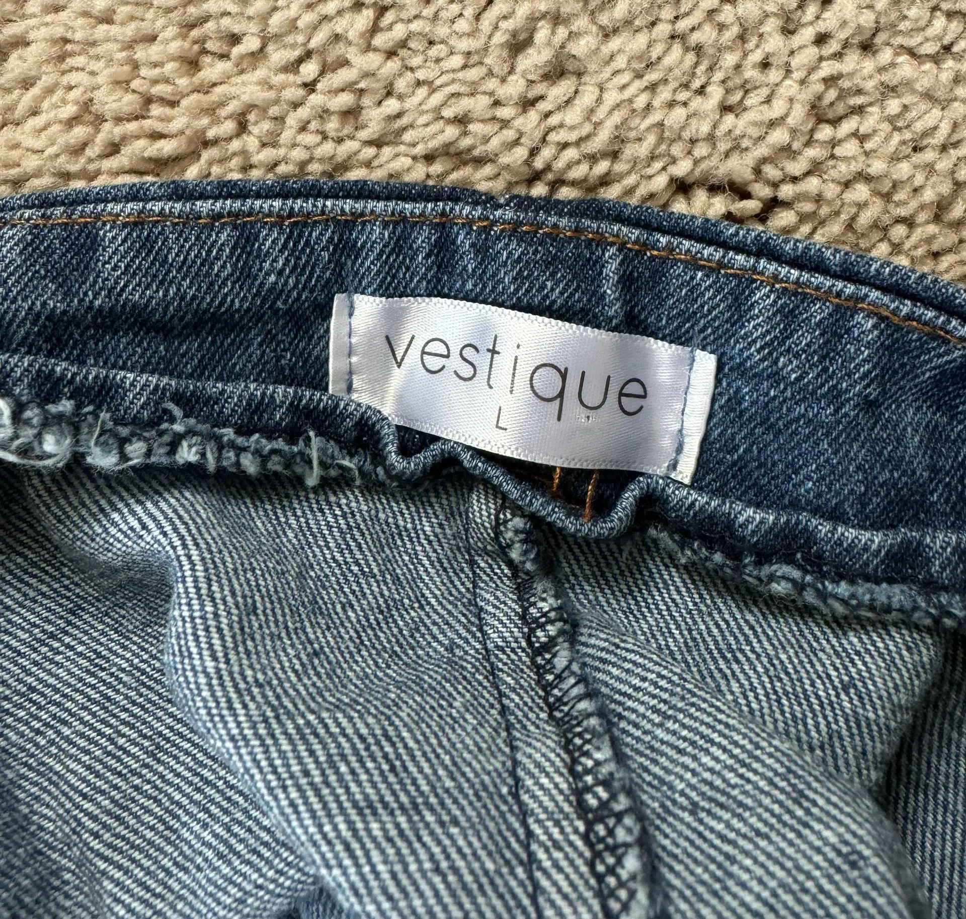 Denim Zipper Dress - Image 4