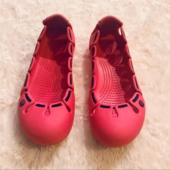 CROCS Pink Springi Ballet Flats Women’s Size 7 Summer Comfy Outdoor Shoes - Image 2