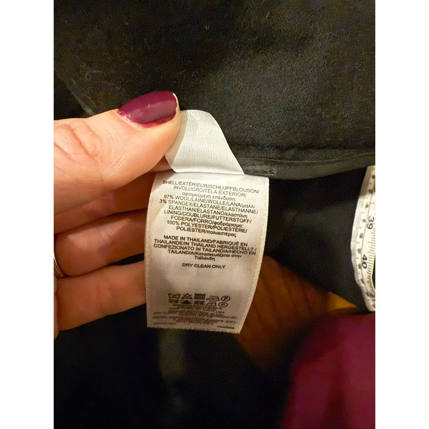 Brooks Brothers Lucia fit 100% wool black tuxedo pant size 8 - Image 7