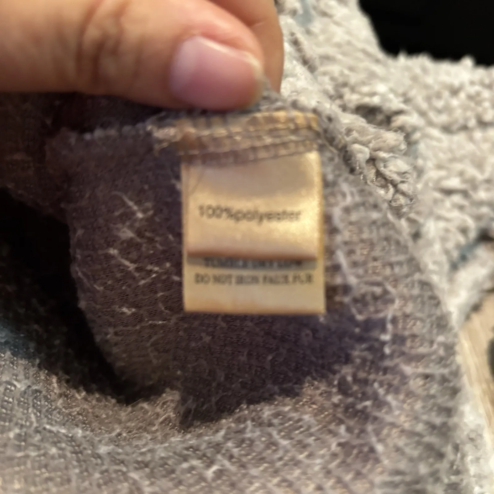 True Grit Frosty Tipped Sherpa Pullover Women's Large Gray 1/4 Zip‎ Fleece Soft - Image 4