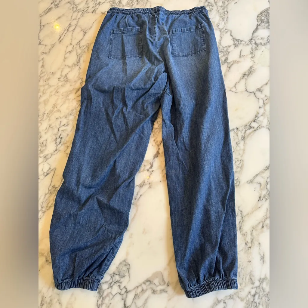 EUC Electric & Rose Camero Denim Drawstring Pants – Size L Blue Size L - Image 6